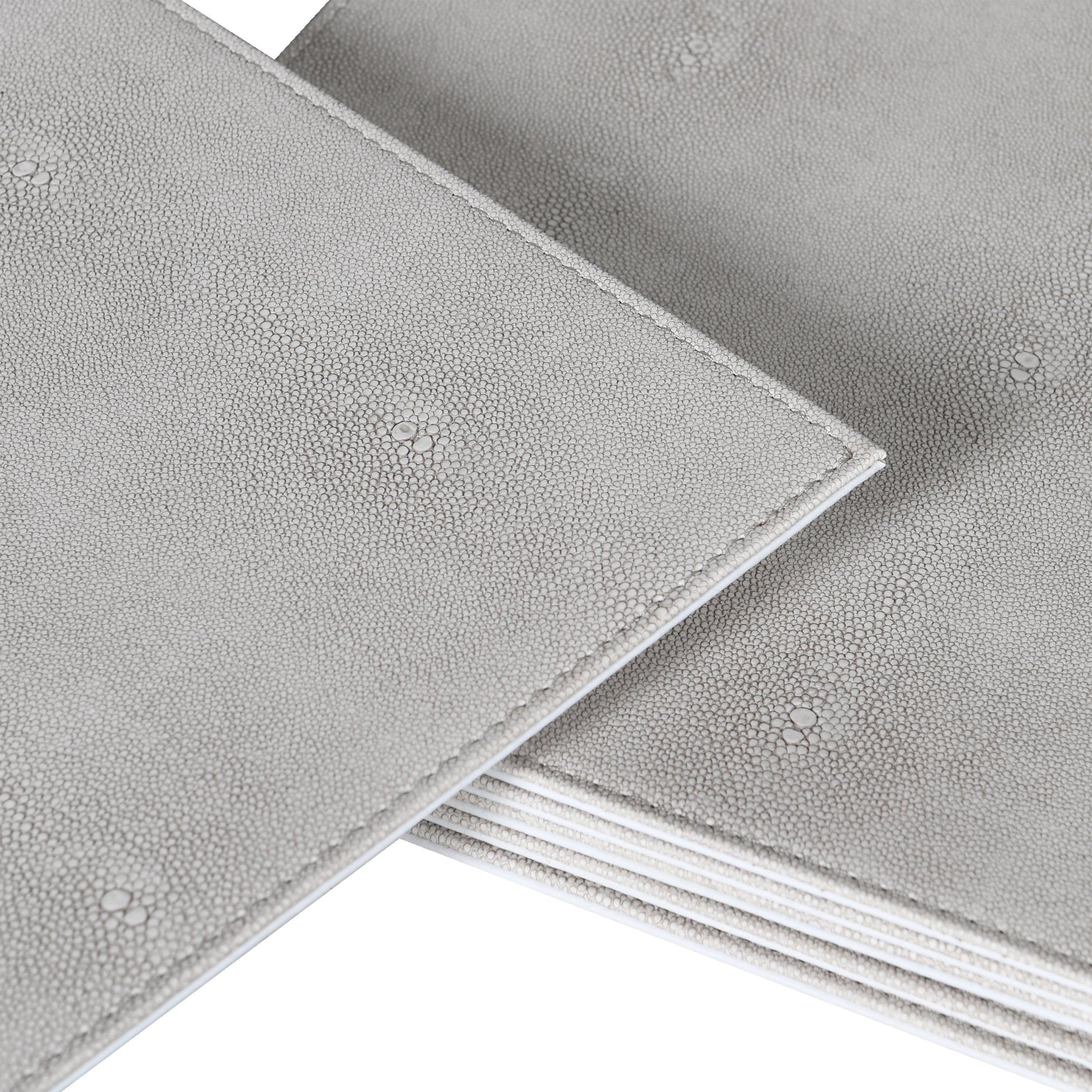 Faux Shagreen Placemats in Chalk - Set of 6